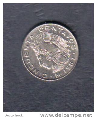 MEXICO    50 CENTS  1967 (KM # 451) - Mexico