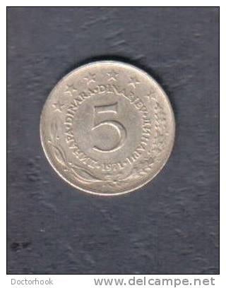 YUGOSLAVIA   5 DINAR 1971 (KM # 58) - Yugoslavia