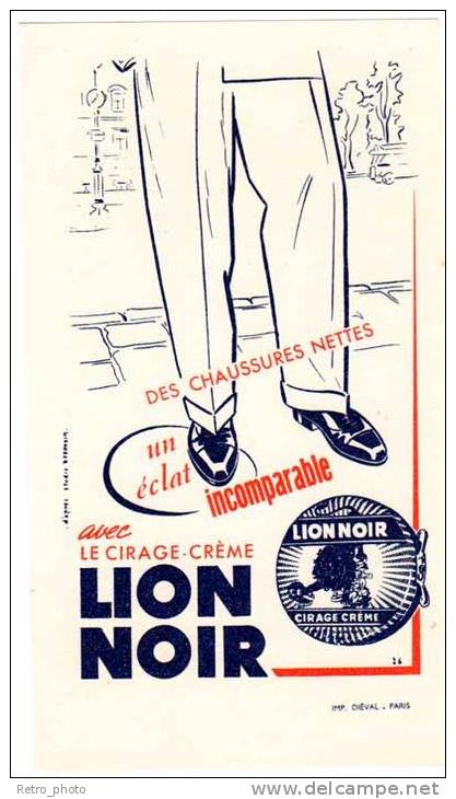 2 Buvards Cirage Crème Lion Noir, Des Chaussures Nettes - Scarpe