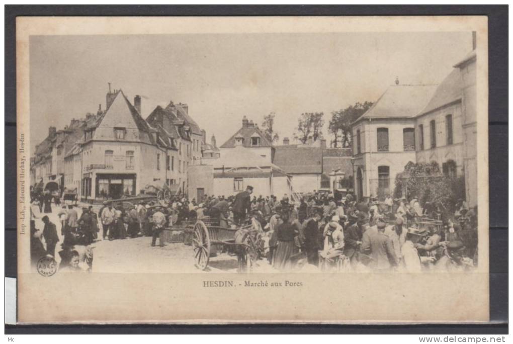 62 - Hesdin - Marché Aux Porcs - Hesdin