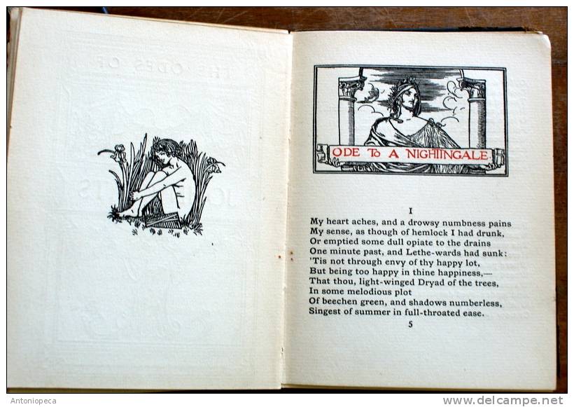 THE ODES OF JOHN KEATS, ILLUSTRATED YEAR 1901 - Cultural