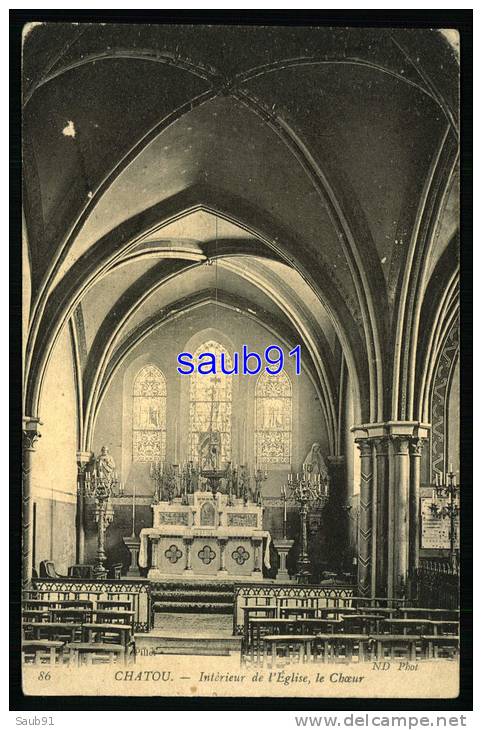 Chatou -  Intérieur De L'Eglise - Le Choeur    -    Réf : 24636 - Chatou