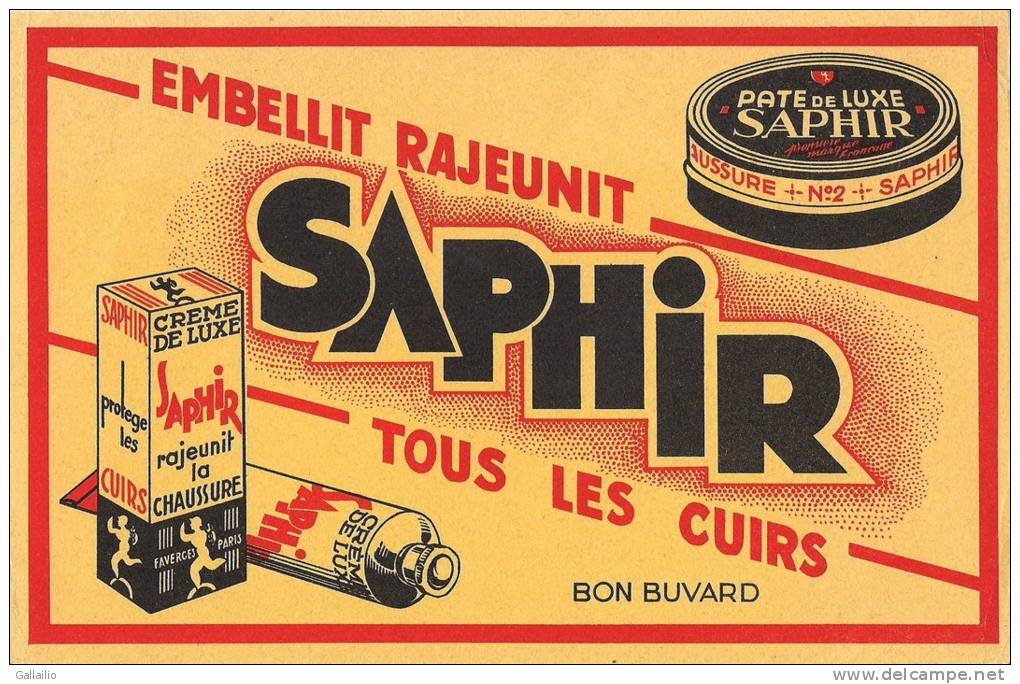 SAPHIR EMBELLIT RAJEUNIT TOUS LES CUIRS - Chaussures