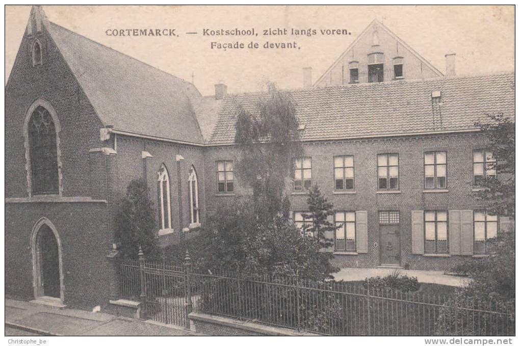 Kortemark, Cortemarck, Kostschool, Zicht Langs Voren (pk11219) - Kortemark