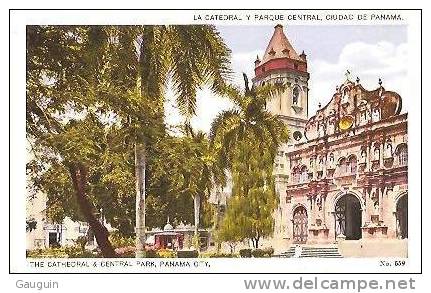 CPA - PANAMA - THE CATHEDRAL & CENTRAL PARK - Edition L.L.Maduro - Panama