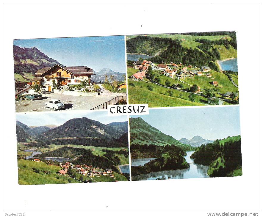 CRESUZ - MULTIVUES - Vallée De La Jogne Et Lac De Montsalvens - Crésuz