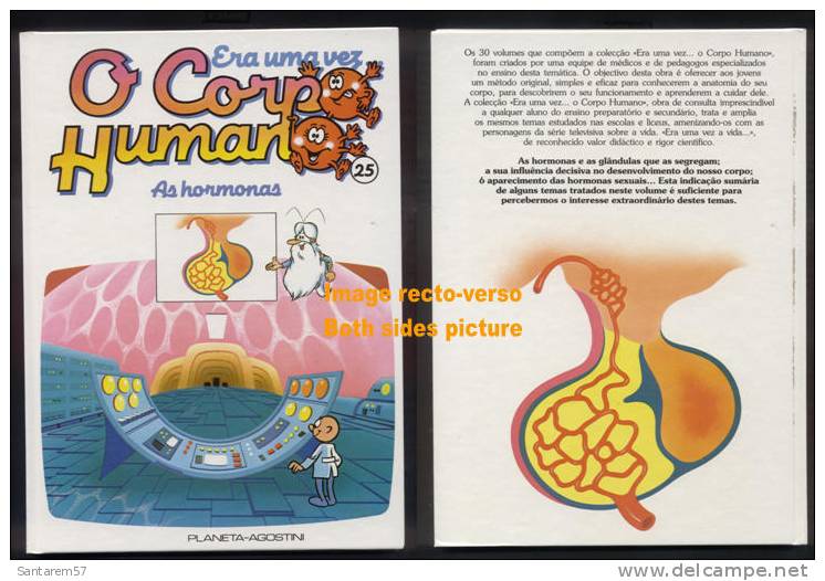 BD Livre Book Livro Era Uma Vez O Corpo Humano N° 25 Il était Une Fois As Hormonas Les Hormones - Comics & Manga (andere Sprachen)