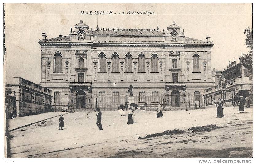 MARSEILLE - La Bibliothèque écrite TB - Musea