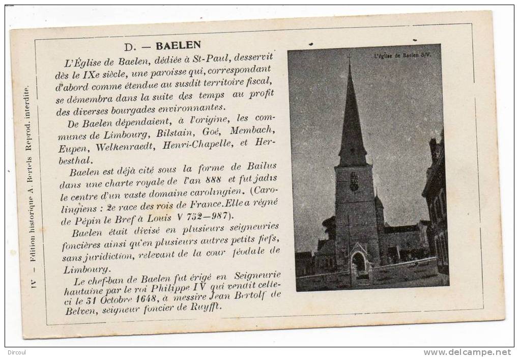 21143  -  Baelen  L'église - Baelen