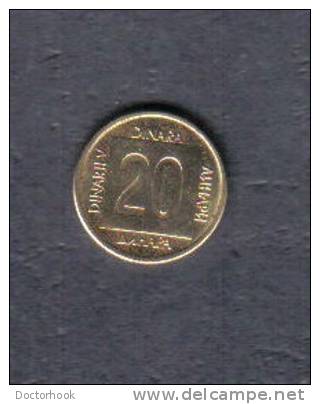 YUGOSLAVIA   20 DINAR 1988 (KM # 132) - Jugoslavia