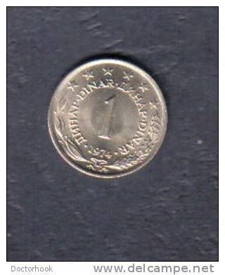 YUGOSLAVIA   1 DINAR 1974 (KM # 59) - Yougoslavie