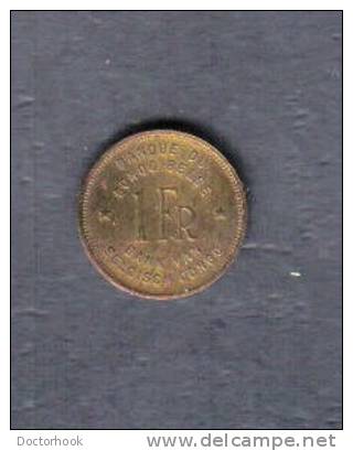 BELGIAN CONGO   1 FRANC 1944 (KM # 26) - 1934-1945: Leopold III.