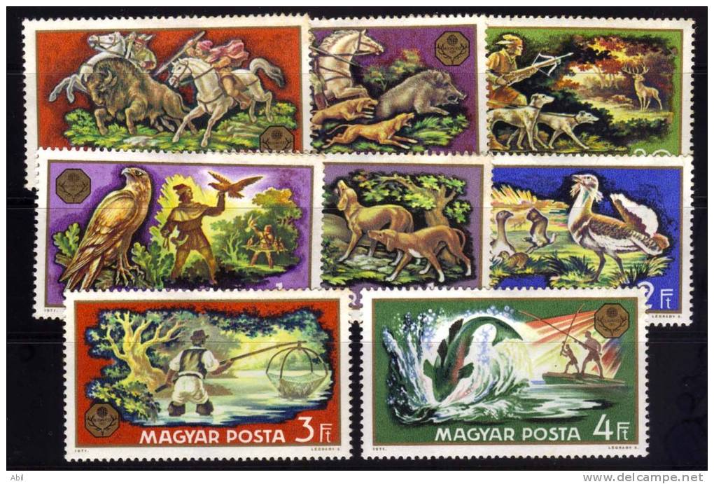 Hongrie 1971 N°Y.T. :  2152 à 2159 * - Unused Stamps