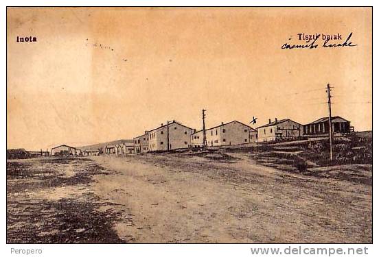 AK UNGARN HUNGARY INOTA TISZTI BARAK OLD POSTCARD 1918 - Ungarn