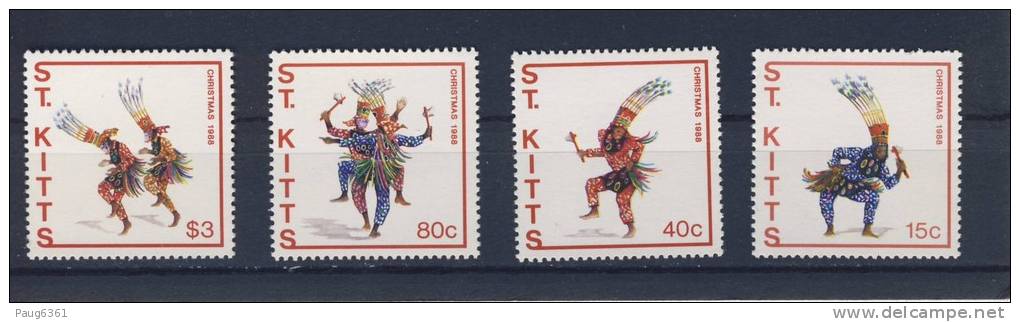 ST KITTS 1988 CARNAVAL  SCOTT  N°215/18 NEUF MNH** - Karnaval