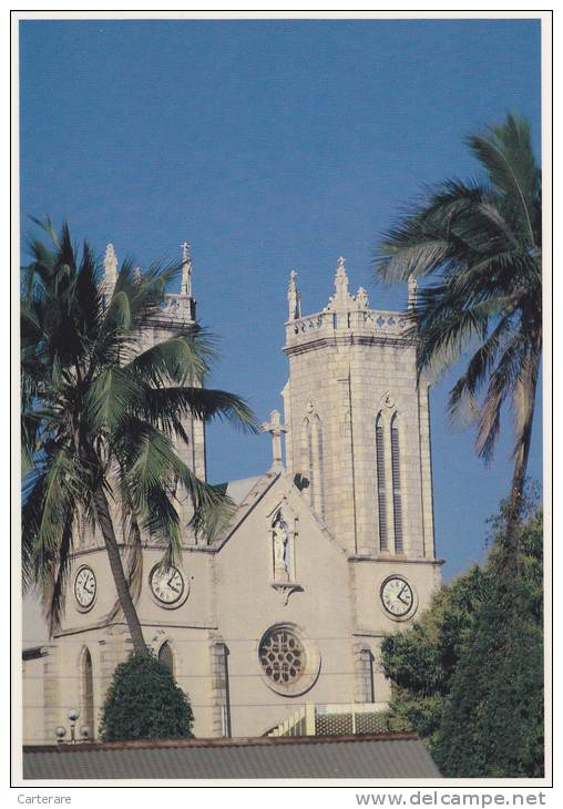 NOUVELLE CALEDONIE,NEW CALEDONIA,ex Souveraineté Française,océan Pacifique,NOUMEA,LA CATHEDRALE,carte Printed In Japan - Nouvelle Calédonie