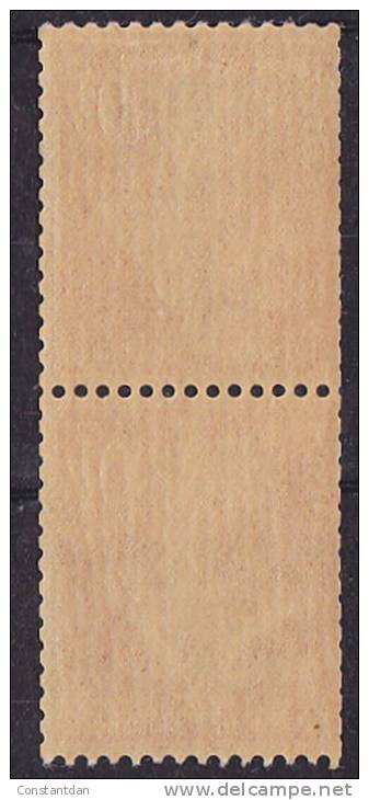 FRANCE N° 194 40C SEMEUSE VERMILLON PAIRE DE ROULETTES NEUVES ** - Coil Stamps