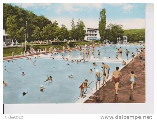 Schwimmbad Stadtbad Gunzenhausen Bayern Coloriert Berola Verlag 60er - Gunzenhausen