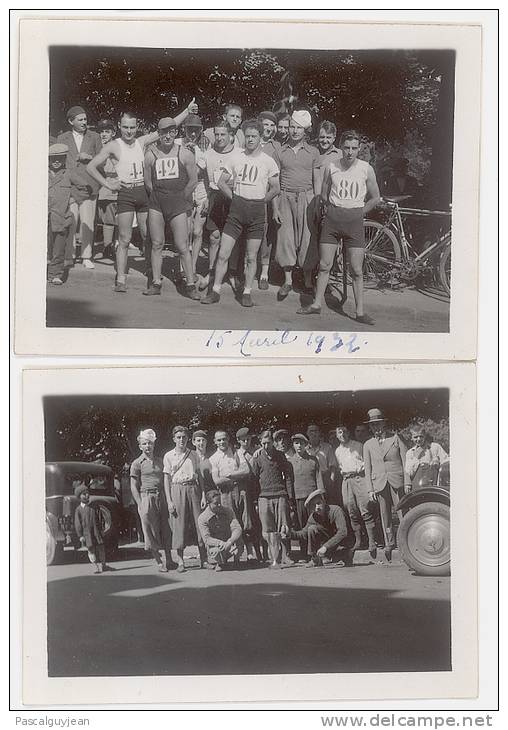 2 PHOTOS ATHLETISME 15 AVRIL 1932 - Atletica