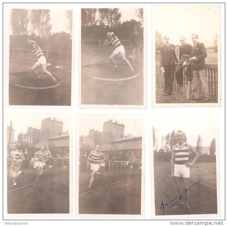 6 PHOTOS ATHLETISME SERIE DES GRANDS PRIX DE LA SAM 1933 - Athlétisme