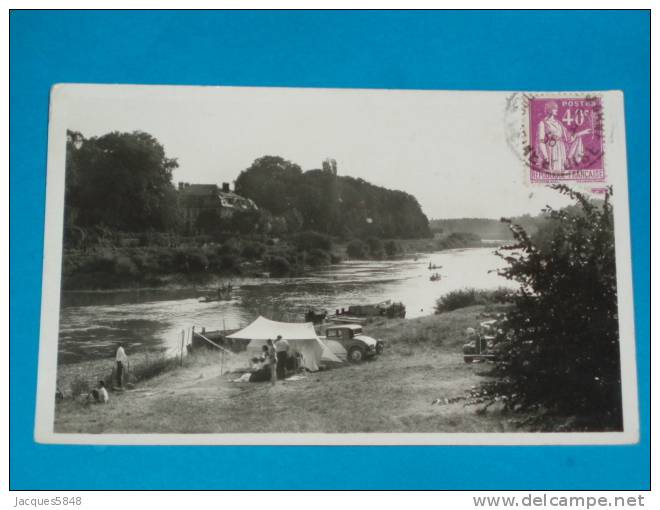 93) Gournay-sur-marne - Carte Photo - La Mairie ; La Marne Chétivet  ( Camping ) - Année 1936 - EDIT - Maurice - Gournay Sur Marne