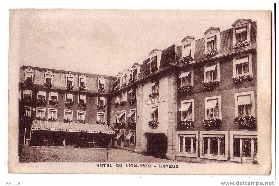 BAYEUX   ( Calvados  )  HOTEL DU LION D'OR - Bayeux