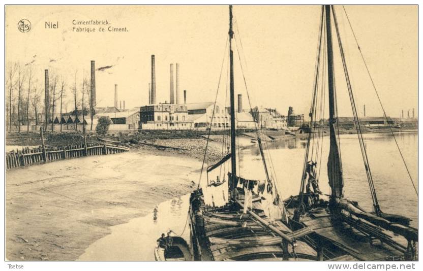 Niel - Cimentfabriek -1922 ( Verso Zien ) - Niel