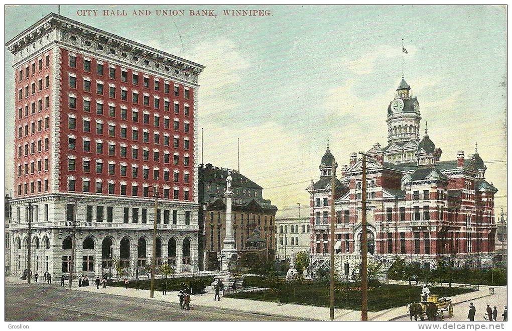 CITY HALL AND UNION BANK, WINNIPEG - Winnipeg