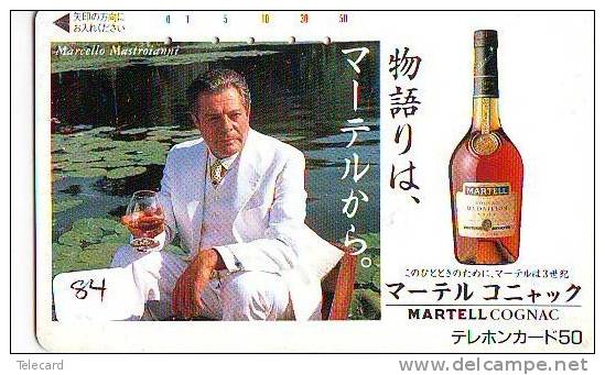 Télécarte Japon * ALCOOL * COGNAC * MARTELL (84) FRANCE * PHONECARD JAPAN * Alcohol * DRANK * DRINK * BEVERAGES * BRANDY - Alimentation