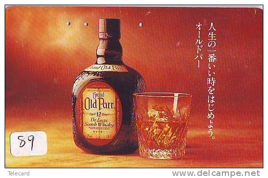 Télécarte Japon * ALCOOL * WHISKEY * OLD PAR (89) FRANCE * PHONECARD JAPAN * Alcohol * DRINK * BEVERAGES * BRANDY - Alimentation