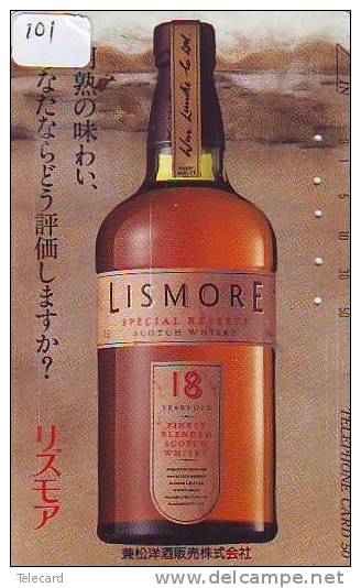 Télécarte Japon * ALCOOL * SCOTCH  WHISKEY * LISMORE (100) PHONECARD JAPAN * Alcohol * DRANK * DRINK * BEVERAGES - Lebensmittel