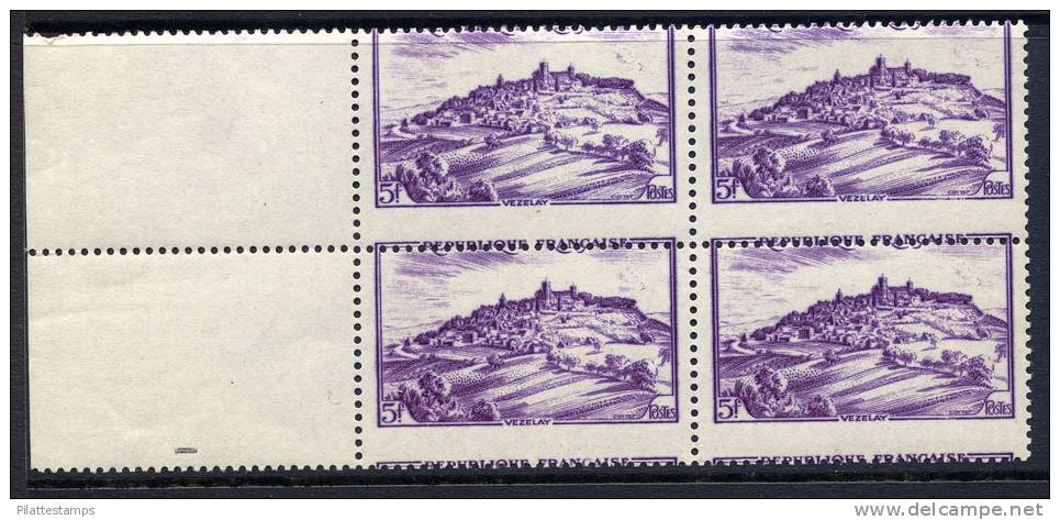 FRANCE PIQUAGE A CHEVAL EN BLOC DE 4 BDF N°759** VEZELAY COTE MAURY : 280 EUROS - Unused Stamps