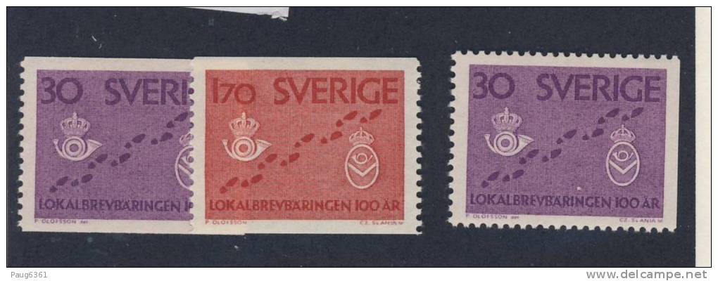SUEDE 1962 POSTES  YVERT  N°491/92-491a NEUF MNH** - Neufs