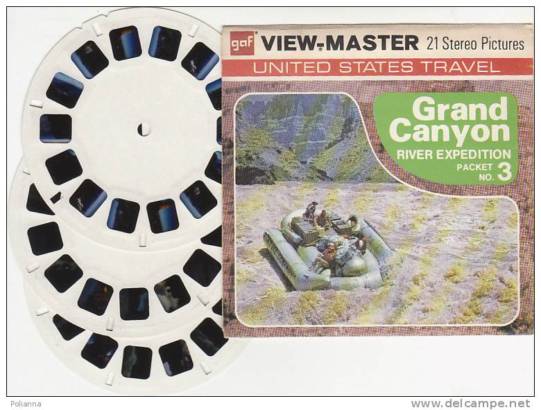 PO4102B# VIEW MASTER - 21 STEREO PICTURE - DIAPOSITIVE UNITES STATES - GRAND CANYON Pck.n.3 - Stereoscopes - Side-by-side Viewers