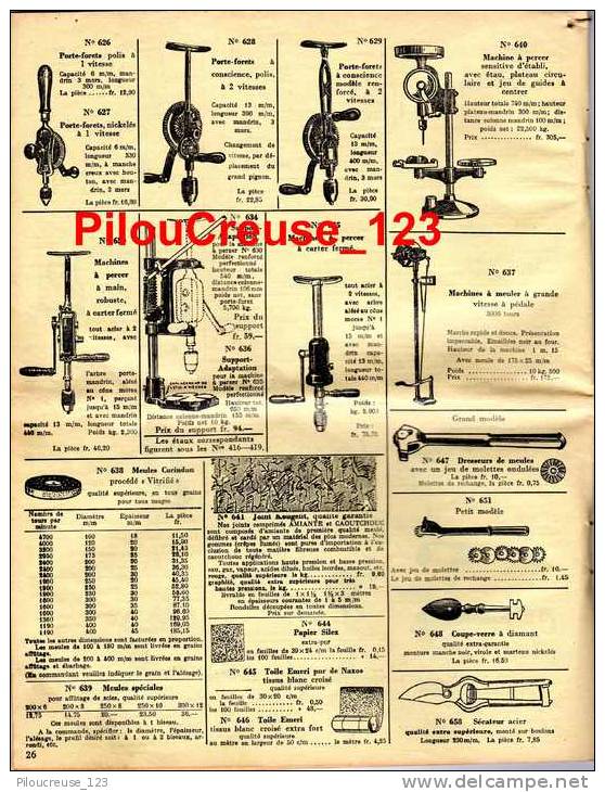 67 Bas Rhin - STRASBOURG - " Catalogue Manufacture D'Outillage KLEIN & Cie " - N°36 Du 01/07/1935 - Matériel Et Accessoires