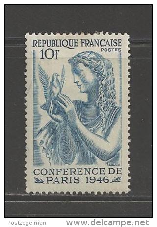 FRANCE 1946 Mint Hinged Stamp(s) Peace Conference 10 Franc Blue Nr. 764 - Unused Stamps