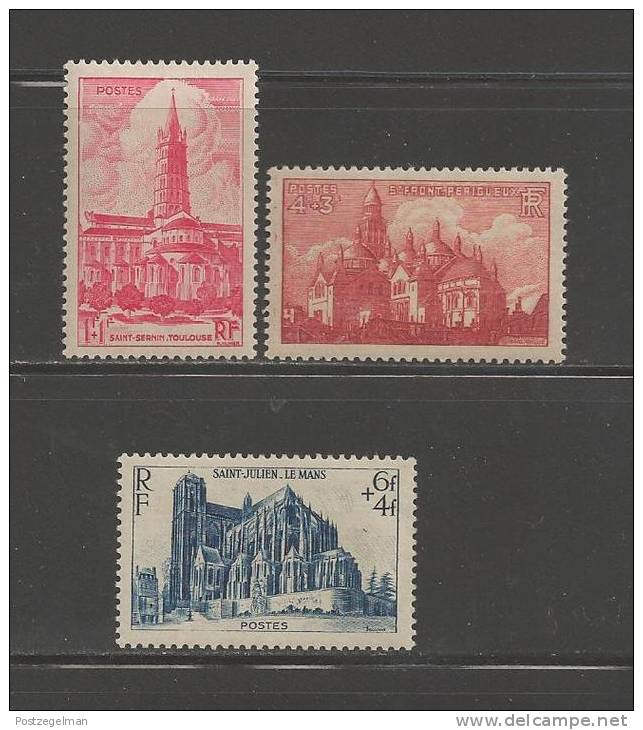 FRANCE 1947 Mint Hinged Stamp(s) Cathedrals Of France 3 Values Only Nrs. 773=777 - Unused Stamps