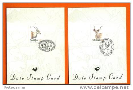 RSA 2000 4 Date Stamp Cards Game - South Africa