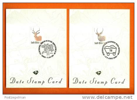 RSA 2000 4 Date Stamp Cards Game - South Africa