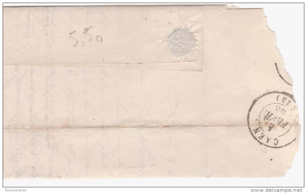 LT3422  Variété/n°10a Bleu Foncé/Lettre, Oblit  PC 1673 LAVAL(51), Deux Anneaux De Lune Perles NORD OUEST Et SUD EST - 1852 Luis-Napoléon