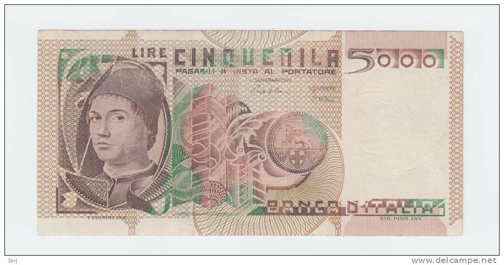 ITALY 5000 LIRE 1982 VF++ P 105b 105 B - 5000 Lire