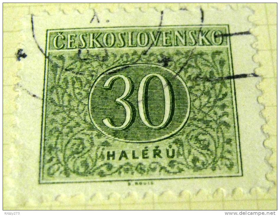 Czechoslovakia 1954 Postage Due 30h - Used - Postage Due
