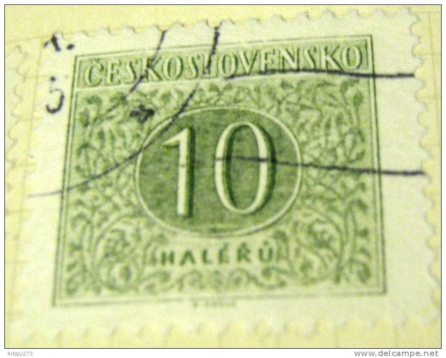 Czechoslovakia 1954 Postage Due 10h - Used - Strafport