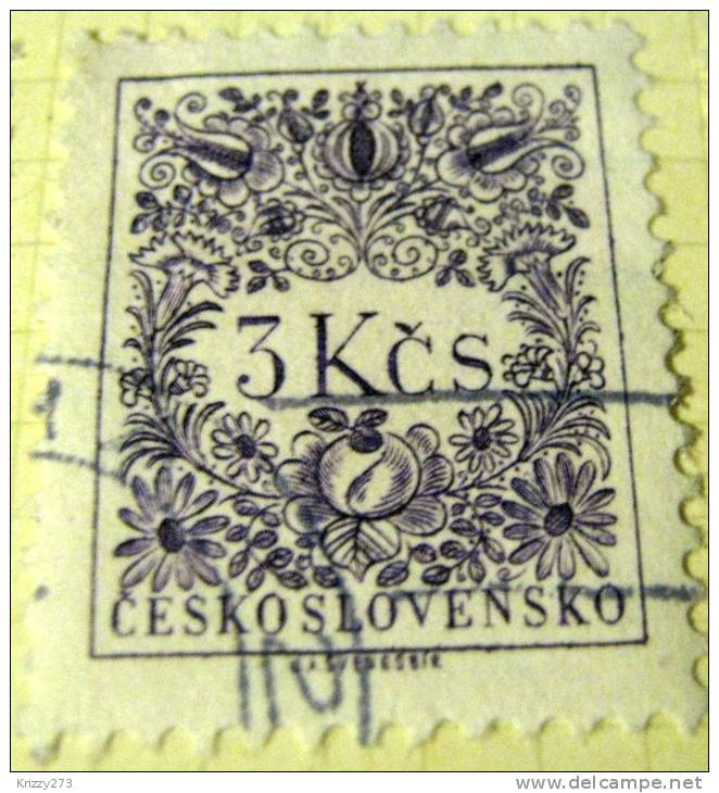 Czechoslovakia 1954 Postage Due 3k - Used - Strafport