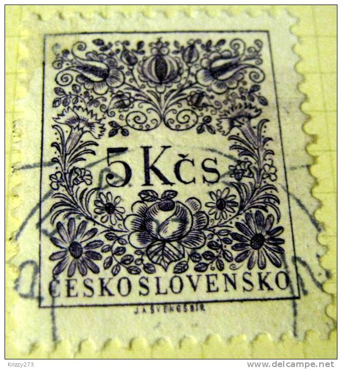 Czechoslovakia 1954 Postage Due 5k - Used - Strafport