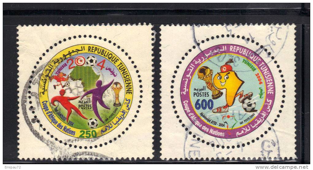 TUNISIE- Timbres N°1506 Et 1507- Oblitérés - Copa Africana De Naciones