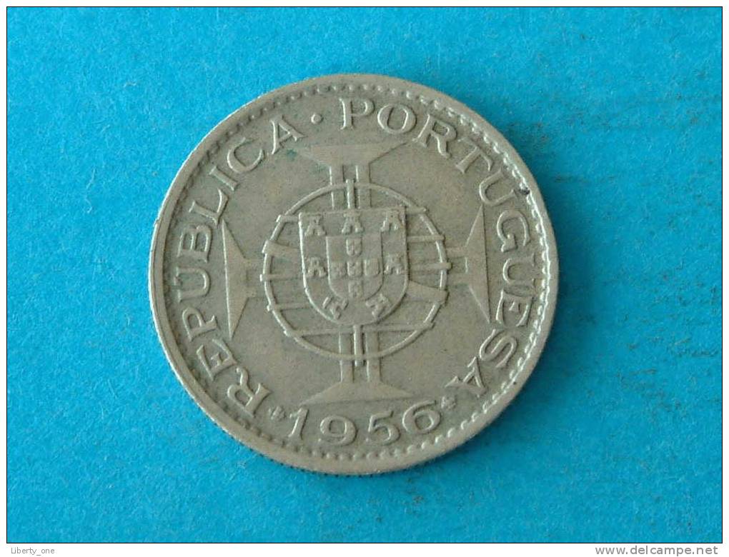 1956 - 2$50 ESCUDOS / KM 77  ( For Grade, Please See Photo ) ! - Angola