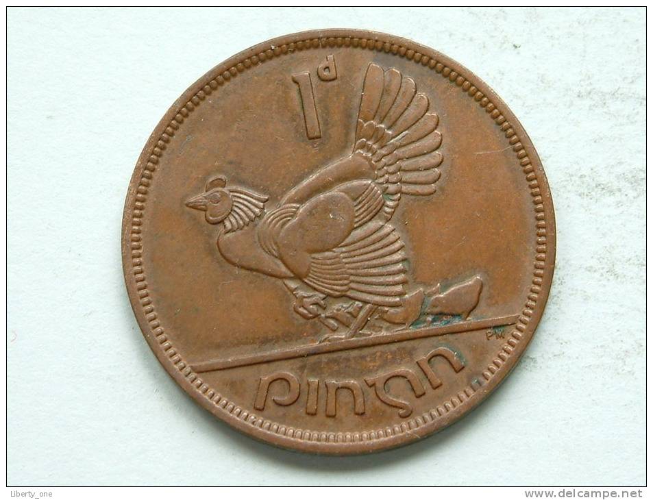 1941 - PENNY / KM 11 ( Uncleaned Coin / For Grade, Please See Photo ) !! - Irlande