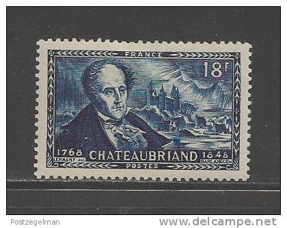 FRANCE 1948 Mint Hinged Stamp(s) Chateau Briand 18Fr Blue Nr. 827 - Ungebraucht