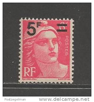 FRANCE 1949 Mint Hinged Stamp(s) Marianne 5Fr On 6Fr Red Nr. 833 - Unused Stamps